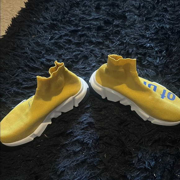 Balenciaga Yellow Sock Sneakers - Picture 2 of 7